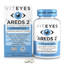 Viteyes AREDS 2 Advanced Eye Vitamins, Macular Support with Bilberry, grapeseed, FLORAGLO Lutein, Selenium, Natural Vitamin E, Allergen Free, Vision Protection, Eye Doctor Trusted, 180 Count