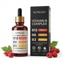 Vitamin B Complex för Män & Kvinnor - Riboflavin B2, B3, B5, B6, B12 | B-Complex Supplement - Nerve Pain, Energy, Brain & Heart Support - Made in USA, 60 Servings