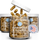 Avenir Nutrition Liver Shield & Cleanse | Herbal Liver Cleanse Detox & Repair Supplement | Milk Thistle & Artichoke Extract Supplements | Fatty Liver & Health Support | 180 kapslar för män och kvinnor
