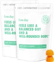Första dagen Teens Gut Sustainer Tribiotic Gummies - 3-i-1 Prebiotic, Probiotic & Postbiotic Supplement - Stöder Digestive, Skin, Oral & Immune Health, Nutrient Absorption & Growth - 60-dagars leverans
