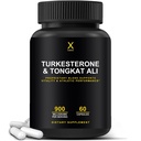 HUMANX Turkesterone & Tongkat Ali 900mg - Stöder energi, uthållighet och muskelåterhämtning och tillväxt - Turkesterone Supplement - Tongkat Ali Supplement - Long Jack Extract (Eurycoma Longifolia)