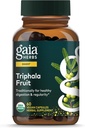 Gaia Herbs Triphala Fruit - Stöder Digestive Health - Gently rensar ditt system * - med Amla Fruit, Belleric Myrobalan och Chebulic Myrobalan - 60 Vegan kapslar (30-dagars leverans)