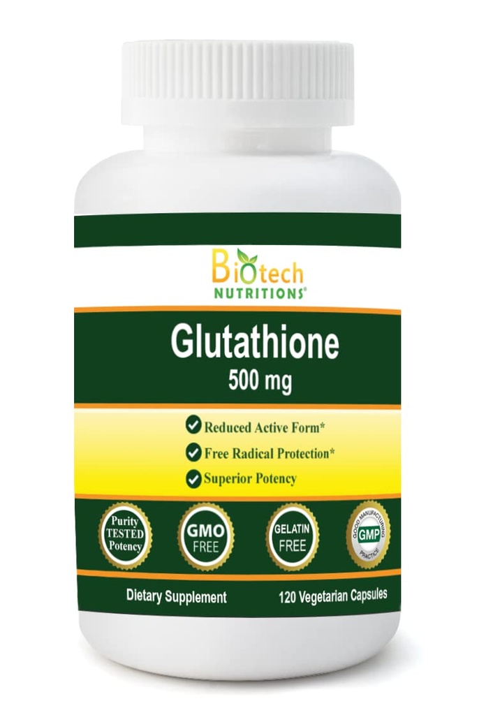 Glutation 500 mg 120 vegetabiliska kapslar