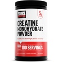 Force Factor Creatine Monohydrate Micronized Powder 500G, 5g Dos för att stödja muskeltillväxt, styrka, återhämtning, kognitiv hälsa och minne, osmakad, 100 portioner, 17,6 Oz