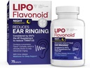 Lipo-Flavonoid Nighttime PM för Tinnitus Relief - Sömnhjälp med Melatonin, Bioflavonoider och vitamin C - Ring i öronen, öronhälsan och avkoppling - Använd med Lipo-Flavonoid Plus - 75 Caplets