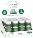 Chloroglow Chlorophyll Shots – Organic Plant-Based Green Apple Drink för Immune Support & Body Cleanse – Naturligt tillskott (12 Pack)