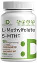 DEAL SUPPLEMENT L-Methylfolate 15 mg Per Servering, 120 Coconut Oil Softgels | 3-i-1 med Aktiv 5-MTHF Methylated Vitamin B9, B6 & Methylated B12 | Aktiv folattillskott | Non-GMO, Gluten Free