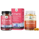 Bundle of G-Curve Butt and Breast Enhancement Pills - Herbal Enhancer kan stödja kroppskulpterande kurvor och gummies för vuxna Peach smak - extra styrka gemensamma stöd Gummies