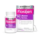 Florajen Women's Vaginal Probiotics, ger Gut Health & Constipation Relief för vuxna och uppblåst lindring för kvinnor, 90 kapslar (3 förpackningar av 30) (kyld)