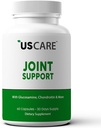 USCare Joint Support Supplement med Glucosamine, gurkmeja, Boswellia, MSM och mer för rygg, knän, händer