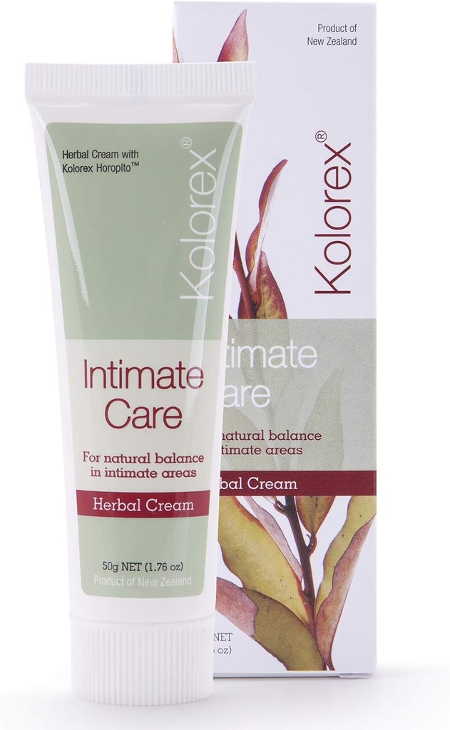 Kolorex® Vaginal Care Cream, Natural Herbs lugnar intima områden, återger känslig hud.