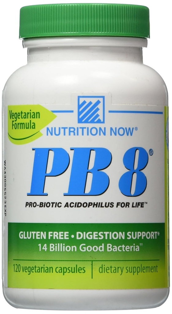 PB 8 Pro-Biotic Acidophilus Capsules, Vegetarian, 120-räkna flaskor 60 portioner