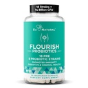 Flourish Probiotics + Prebiotika för kvinnor - Gut and Digestion, Urinary Tract, Reduce Bloating, Vaginal Health - 18 kliniskt beprövade stammar, 14 miljarder CFU - 30 Shelf-Stable Mini Vegan Capsules