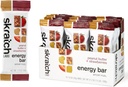 SKRATCH LABS Energy Bar | Peanut Butter + Strawberries (12 pack) | Plant Based Healthy Snack | Low Sugar - 5g Protein | icke-gmo, glutenfri, sojafri, vegan, kosher