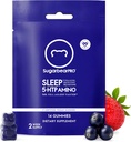 SugarBearPro Sleep Gummy 14 Day Supply, Extra Strength Melatonin 6mg, för Män & Kvinnor, Vegan Vitamin B6, L-Theanine, 5 HTP, Valerian, Sleep Aid för vuxna och tonåringar, Certified Kosher