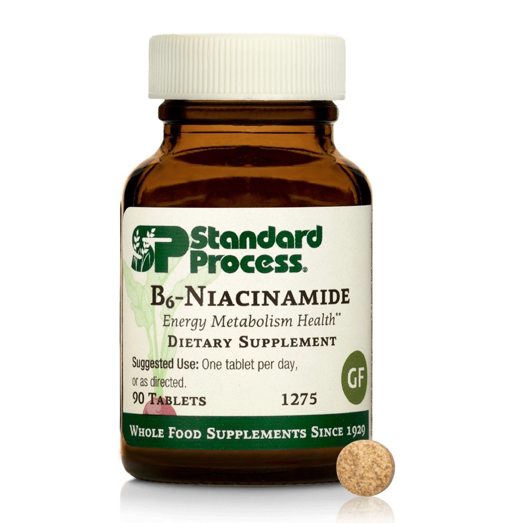 Standard Process B6-Niacinamide,Vitamin B Energy Metabolism, 90 Tablets