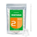 wananfu Size 2 Empty Capsules Vegetarian (100 Count) Bundle med 2 Micro Lab Spoons, Clear Fillable Veggie Pill Capsules Storlek 2 för att göra dina egna tillägg