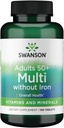 Swanson Geromulti utan järn (Multivitamin för seniorer) 100 flikar