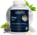 Melatonin Natural Sleep Aid, Theanine, 5-HTP, GABA, Mucuna pruriens, Phellodendron och Magnesium för Sleep & Stress Support, 90 kapslar 45 Days Supply - 7 i 1 Sleep Aid
