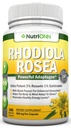 Rhodiola Rosea - 500mg - 180 Vegan Capsules - 3% Rosavin 1% Salidroside Extract - Non-GMO - med svartpeppar för förbättrad absorption - 6 månaders leverans - Tillägg för energi och uthållighet