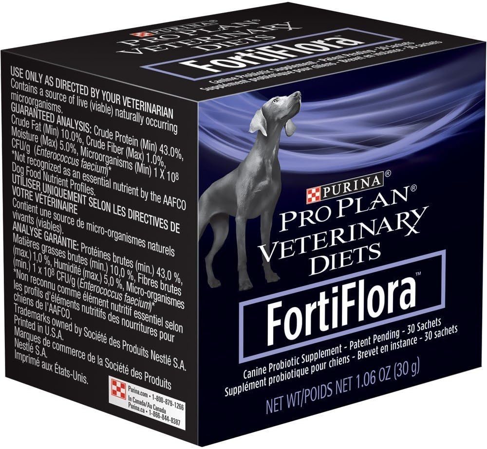 Purina Fortiflora Canine Nutritional Supplement Box (3 Pack), 30gm/90 greve