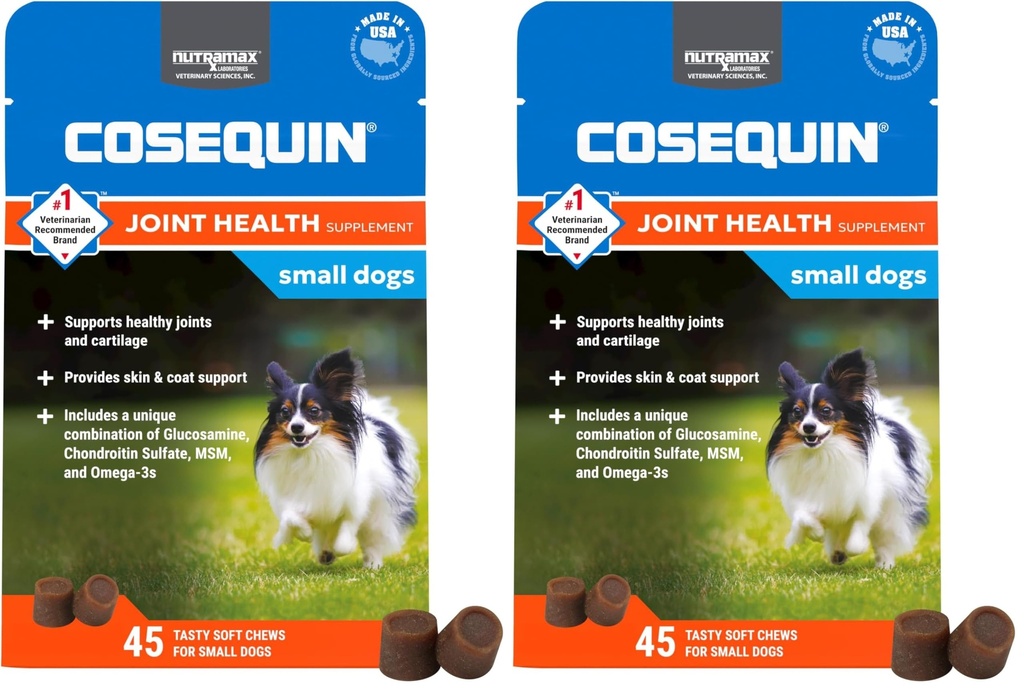 Cosequin Minis Soft Chews Maximal Styrka med MSM Plus Omega3,45 greve av 2)