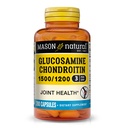 MASON NATURAL Glukosamin Chondroitin 1500/1200 med vitamin C, stöder gemensam hälsa för normal flexibilitet och rörlighet *, 280 kapslar, 3 månaders leverans