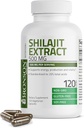 Bronson Shilajit Extract 500 MG Per Serving, Stöder Energiproduktion & Vitalitet, Standardiserad till 20% Totala Syror, Icke-GMO, 120 Vegetariska Kapslar