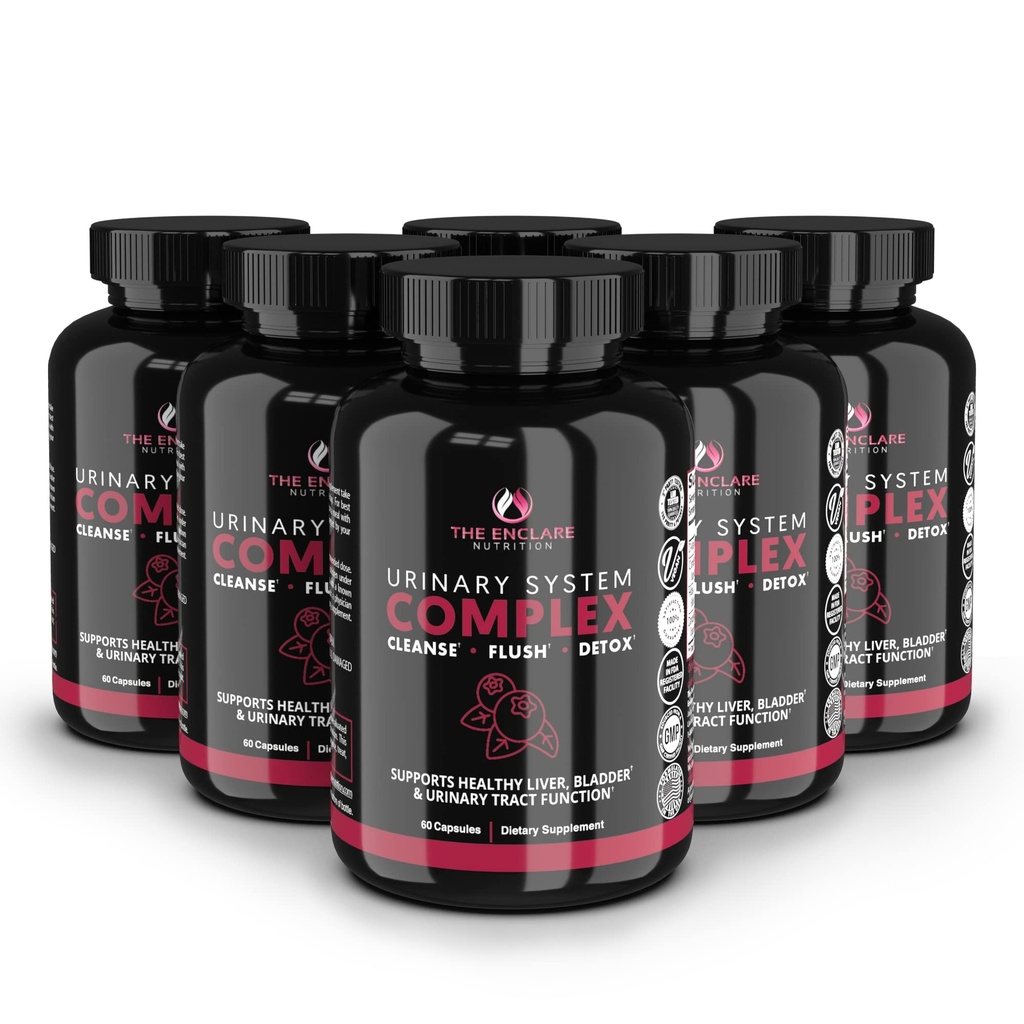THE ENCLARE NUTRITION D Mannose Capsules | 1000mg with Cranberry Pills for Women & Men, Hibiscus & Dandelion. Fast-Acting Urinary Tract Health, Bladder Control, Liver Support, Kidney Cleanse & Detox