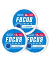 GRINDS Focus Pouches - Naturligt smaksatt med Nootropic Ingredients - Innehåller Alpha GPC och L-Theanin, Sugar-Free - 3 Pack, 18 Pouches Per Can - Blå Raspberry