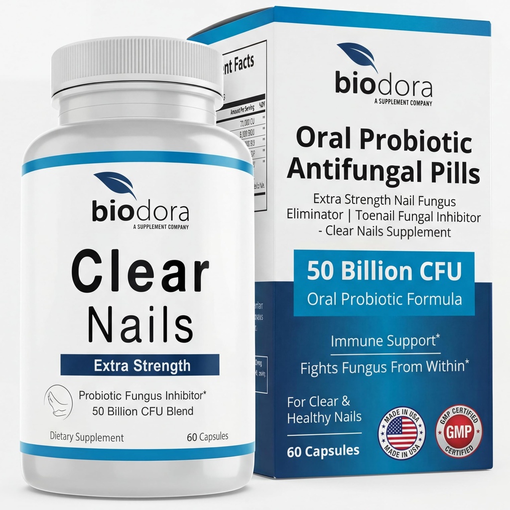 Clear Nails - Extra styrka - Probiotisk svamphämmare - 50 miljarder CFU