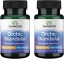 Swanson Orchic Glandular - Mäns hälsa 1000 mg 30 flikar (2 Pack)