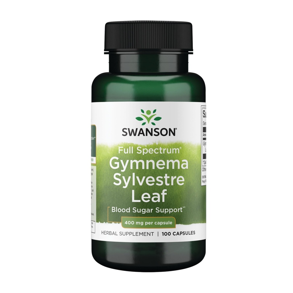 Swanson Full Spectrum Gymnema Sylvestre Leaf - traditionell ayurvedisk ört - (100 kapslar)