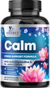 Natural Calm, Unwind & Relax Support - Ashwagandha, GABA, Magnesium, L-Theanine & More - Natural Focus, Energy & Immune Support - Nature's Non-GMO, Vegan, Gluten Free, Bottled i USA - 120 kapslar
