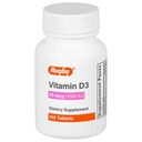 Rugby Vitamin D3, 25 mcg (1 000 IE) - Kosttillskott - 100 tabletter (1 Pack)