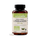 NatureWise Double Strength L-Theanine 200mg - Vegan L Theanine Supplement for Relaxation + Sleep Support - NSF Certified L-Theanine - Non-GMO, USA Tillverkad - 120 kapslar[120 Dag Supply]