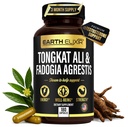 Jord Elixir Fadogia Agrestis & Tongkat Ali för Män & Kvinna - Naturtestosteron Supplement för Män - Tillverkad i USA & 3rd Party Tested - Styrka, Energi & Vitalitet - Longjack - 3 Månadsförsörjning