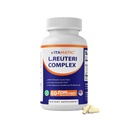 Vitamatic Lactobacillus Reuteri Complex - 22 miljarder CFU per fördröjd frisättning Capsule - 60 kapslar - Digestive & Gut Health Support - med Prebiotic Inulin Fiber