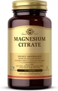 Solgar Magnesium Citrate - 60 tabletter - Främjar hälsosamma ben, stöder nerv- och muskelfunktion - mycket absorberbara - icke-GMO, Vegan, Gluten Free, Kosher - 30 portioner