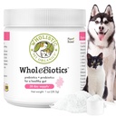 Wholistic Pet Organics WholeBiotics - Daily Dog Probiotics for Digestive Health Support & Immune Boost - 9 Strains - Prebiotika & Probiotika för hundar och katter - Gut Health för hundar - 1 Oz - 28 skopor