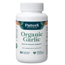 Mönster Wellness Odorless Organic Garlic - 1000mg - Immune, Circulatory & Heart Health Support - Non-GMO & Gluten Free - 30 Vegan kapslar