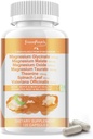 Magnesium Glycinate 500 mg per servering, med Malate, Taurate & Oxide, Magnesium Supplement för muskel, ben, sömn och matsmältningsstöd, 120 Vegan kapslar, icke-GMO