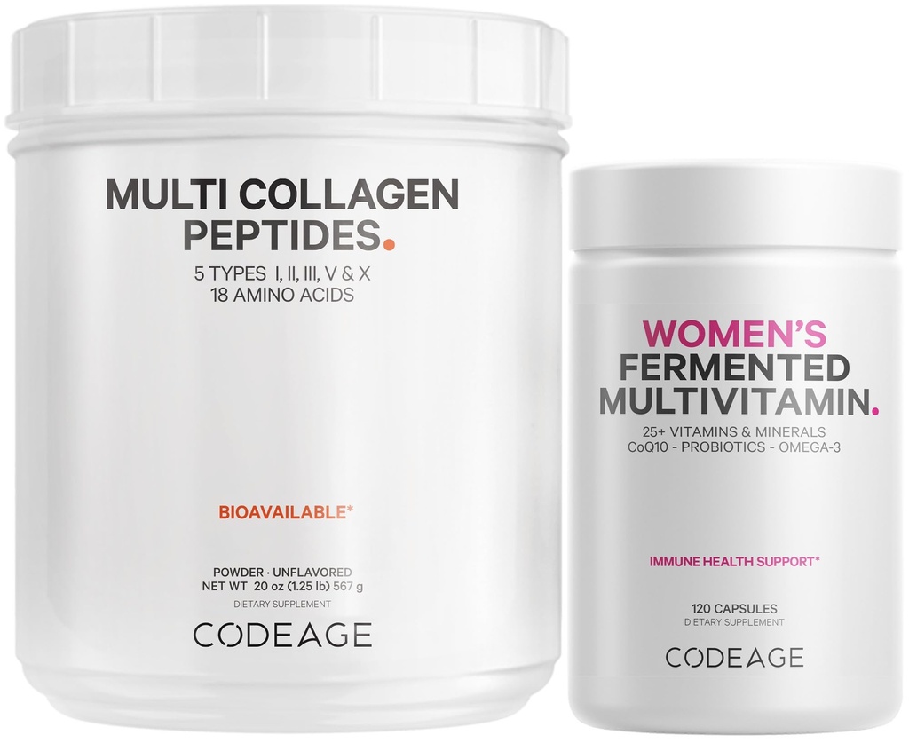 Codeage - Multi Collagen Protein + Women's Daily Multivitamin Bundle