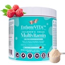 Allt i en barn vitaminer, 90 dagars leverans, pulver multivitamin med probiotika, immunstöd, gut hälsa, Vegan D3, sockerfri, icke GMO, naturlig smak, doktor formulerad, daglig näring