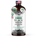 NaturoBliss Organic Black Seed Oil 100 Virgin Cold Pressad i Glass Bottle Omega 3 6 9 Super Antioxidant Immune Support Joints Mobility Digestion Hair Skin Vegan Gluten-Free NonGMO USDA Certifierad 16oz