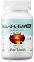 Maxi Health 1mg Melatonin Chewables - Vuxna & Kids Melatonin för att uppmuntra naturlig sömn - Icke-Habit Forming Kosher Sleep Supplement med Enzymax för snabbverkande stöd (200 enheter)