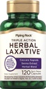 Piping Rock Herbal Laxative Capsules | 120 greve | Triple Action Supplement Blend med Cascara Sagrada och Senna Extract | Non-GMO, Gluten Free