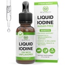 Liquid Iodine Drops – 1300 Servings Potassium Iodide for Thyroid, Metabolism & Detox Support – 2X Absorption – 1 Year Supply – USA Made, Gluten Free, Vegan – 2 Fl Oz