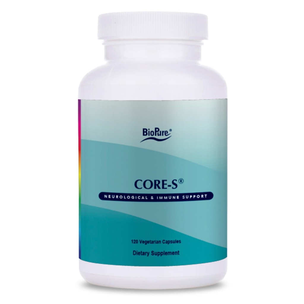 BioPure Core-S Mineral Supplement - Mycket biotillgängliga mineraler, vitaminer, aminosyror och örter för att stödja näringsunderhåll, optimera metabolism och främja övergripande välbefinnande - 120 kapslar
