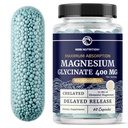 Magnesium Glycinate 400mg | Hög Absorption Magnesium för sömn, lugn, muskelavkoppling, hjärta, ben och nervstöd för kvinnor och män | Avancerade mikrobeadlets | Chelated Mag Glycinate | 60 Ct.
